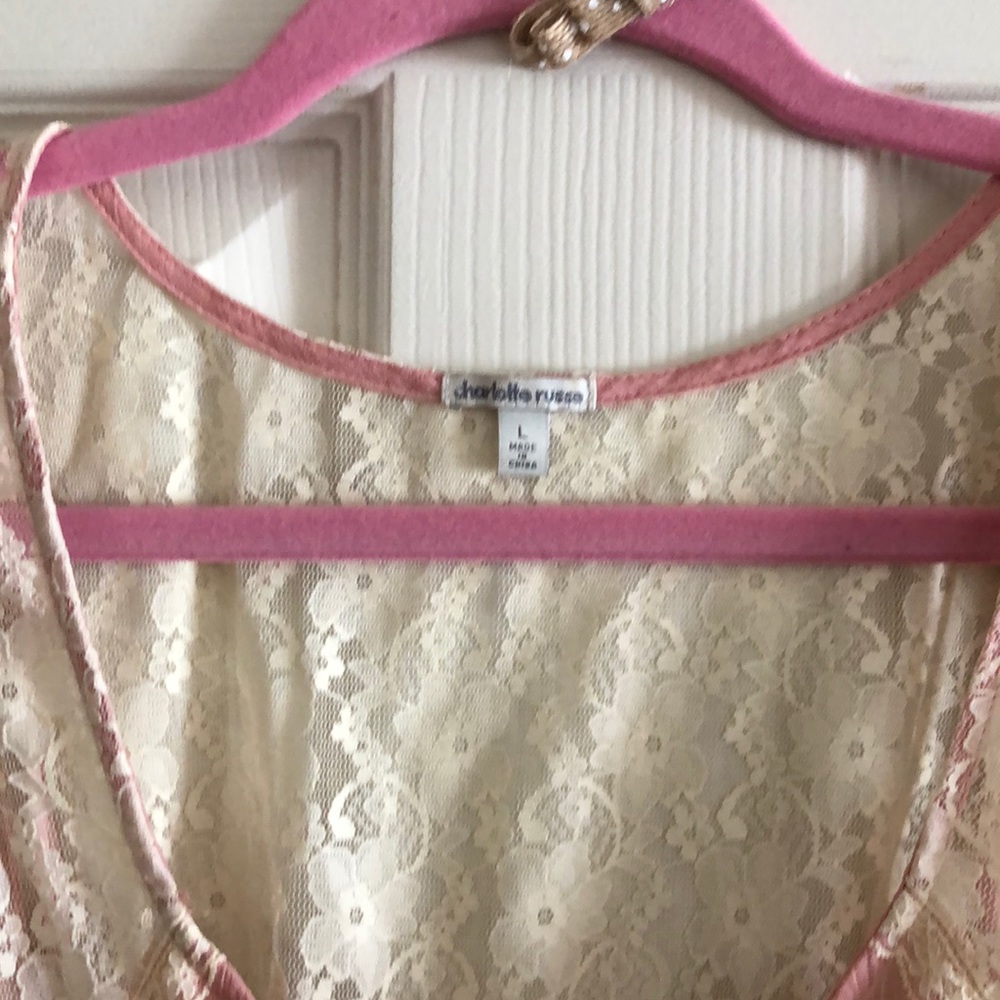 Charlotte Russe Pink Lace Dress - Picture 3 of 7